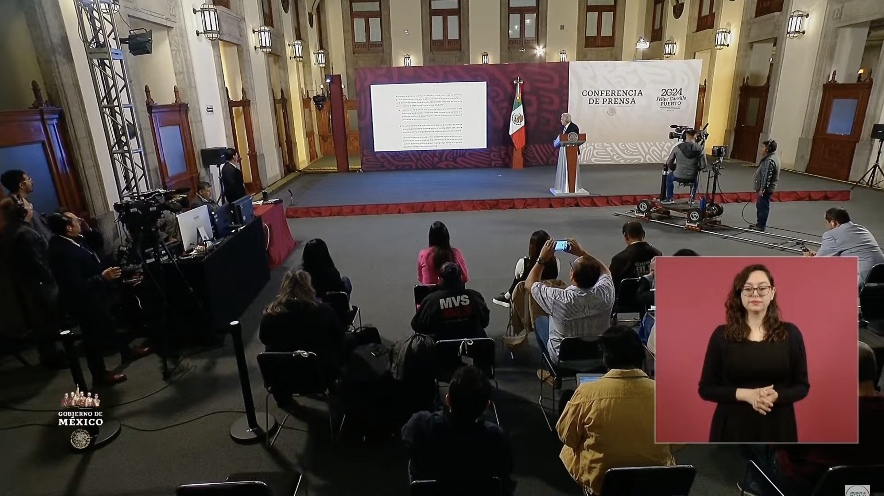 El presidente Andrés Manuel López Obrador en conferencia de prensa del 1 de marzo